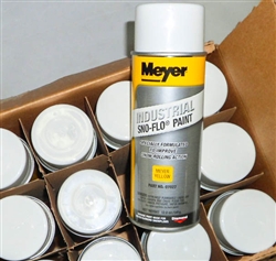 Case (12 cans) of Meyer Yellow Sno Flo Spray Paint 08677